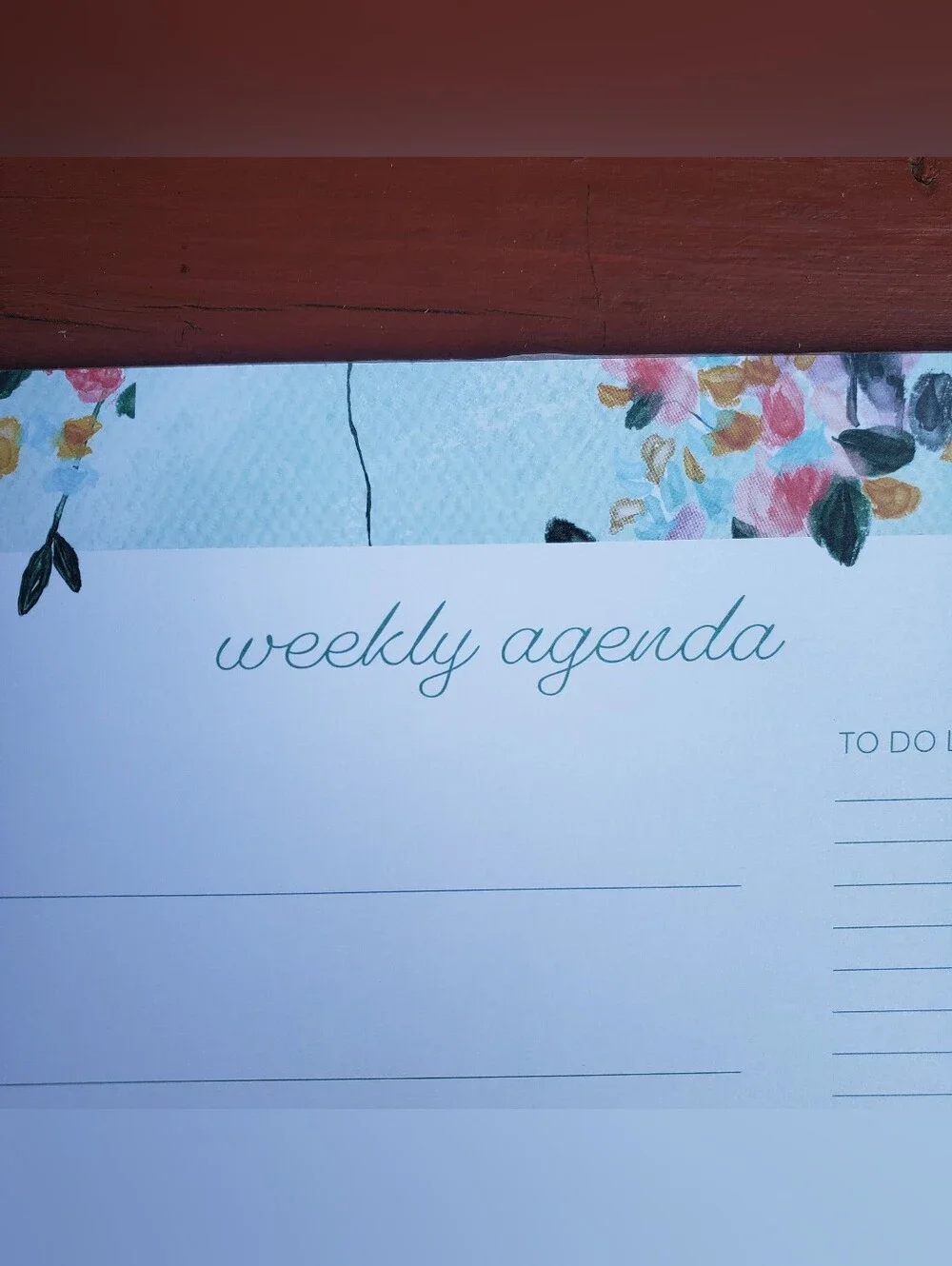 (70) Sheets - Weekly Planner Agenda (Floral) 12”x10” By Gartner Studios